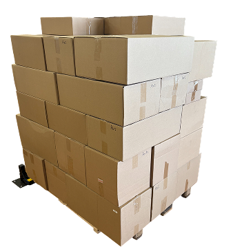 Stacked box, view four.